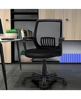 Slickblue Mid-Back Mesh Height Adjustable Executive Chair with Lumbar Support