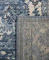 Safavieh Charleston CHL411 Navy and Creme 6'7" x 6'7" Square Area Rug