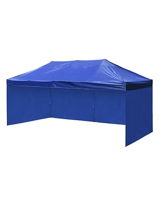 InstaHibit 10x20Ft Pop up Canopy Top Kit 4 Privacy Sidewalls Home Backyard