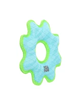 DuraForce Med Gear Ring Tiger Blue-Green, 2-Pack Dog Toys