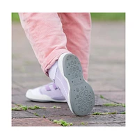 Komuello Infant Girl Breathable Washable Non-Slip Sock Shoes Walker - Violet