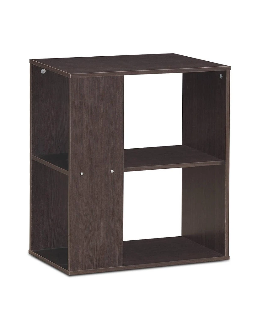 Slickblue 2-Tier Side End Table with Storage Shelves