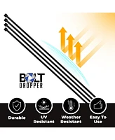 Bolt Dropper Self-Locking Plastic Cable Ties for Indoor and Outdoor Use