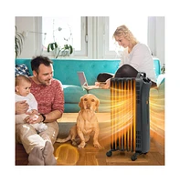 Slickblue 1500W Oil Filled Space Heater with 3-Level Heat