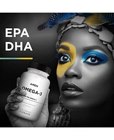 Amen Omega-3 Supplement - 1500mg High-Potency Daily Omega 3 - Epa and Dha Fatty Acids Fish Oil - 45-Day Supply - Omega 3 Fatty Acid Supplements