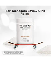 Codeage Teen s Daily Multivitamin Supplement, 25+ Vitamins & Minerals for Teenage Boys & Girls, Organic Whole Foods Vitamins for Teenagers, Vitamin A,