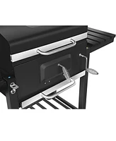 Inolait 24-inch Charcoal Bbq Grill with 2 Folding Side Shelves