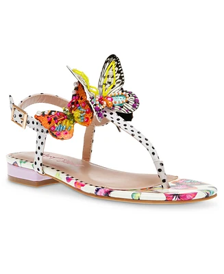 Betsey Johnson Women's Dacie Butterfly Detailed Two-Piece Sandals