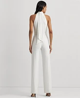 Lauren Ralph Lauren Women's Wide-Leg Halter Jumpsuit