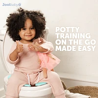 Jool Baby Folding Travel Potty - Fits Round & Oval Toilets, Non-Slip Suction Cups, Free Bag, Unisex