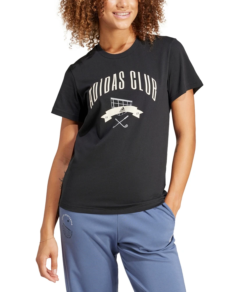 adidas Women's Brand Love Graphic-Print Cotton T-Shirt