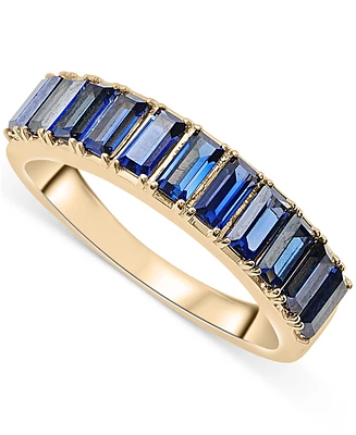 Audrey by Aurate Nano Emerald Color Baguette Ring (1 ct. t.w.) Gold Vermeil (Also White Sapphire Color, Ruby & Blue Sapphi