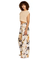 Volcom Juniors' Let's Luau Wide-Leg Pants