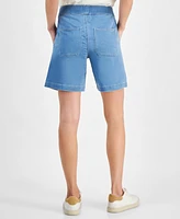 Style & Co Women's Pull-On Mid-Rise Straight-Leg Shorts, Created for Macy's