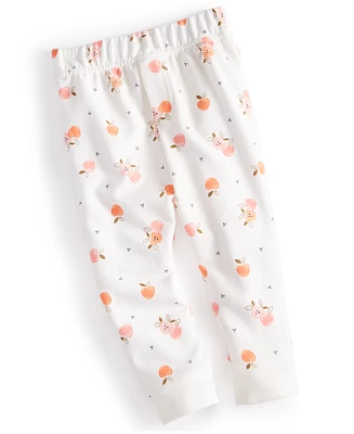 First Impressions Baby Girls Mini-Apple-Print French Terry Pants, Created for Macy's