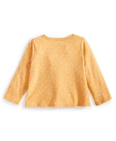 First Impressions Baby Girls Dot-Print Long-Sleeve Ruffled Top, Created for Macy's