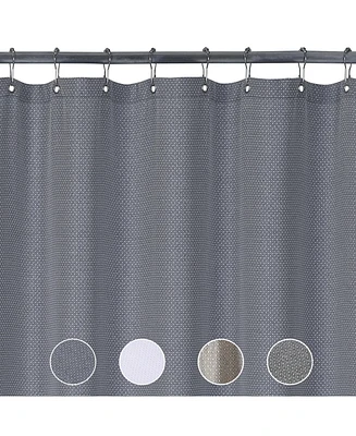 Caromio Jacquard Textured Fabric Shower Curtain, 72" x 72"