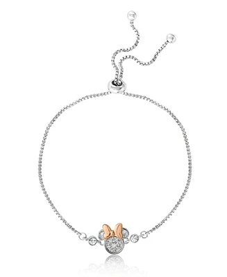 Disney Minnie Mouse Glitter Crystal Lariat Bracelet