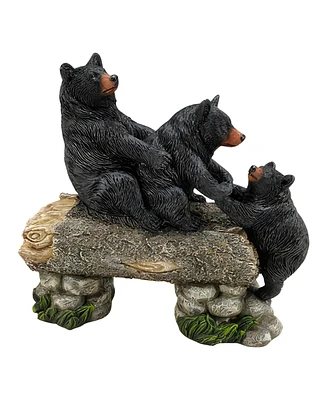 Fc Design 9.75"W Bear Family Crossing Bridge Figurine Decoration Home Decor Perfect Gift for House Warming, Holidays and Birthdays
