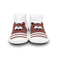 Komuello Infant Boys Breathable Washable Non-Slip Sock Shoes Big Bear