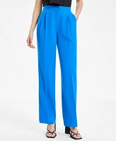 Bar Iii Women's High-Rise Wide-Leg Pants, Created for Macy's