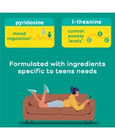 Calmable Stress Relief Aid for Teens Capsules - Stress Relief - Pyridoxine B6, L-Theanine - 60 Capsules