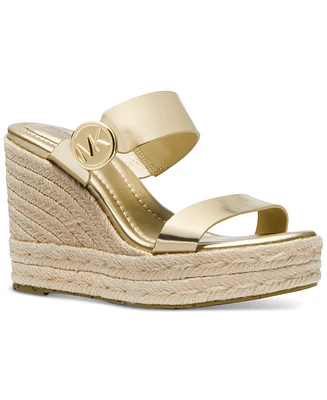 Michael Kors Mmk Lucinda Espadrille Wedge Sandals