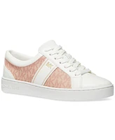 Michael Kors Mmk Juno Stripe Lace-Up Low-Top Sneakers