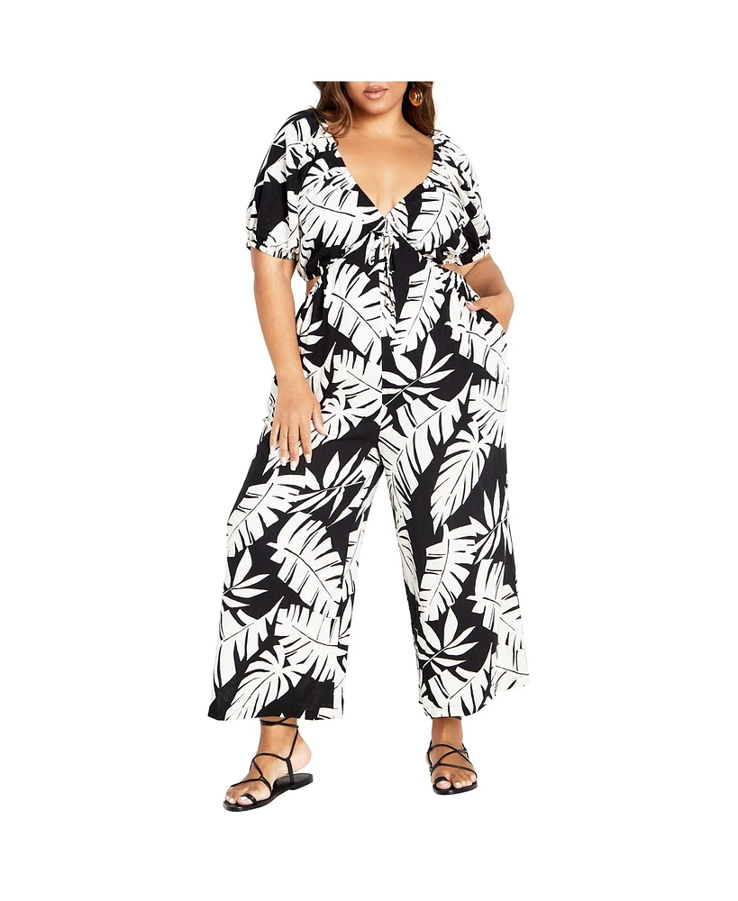 City Chic Plus Palma Jumpsuit