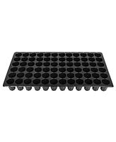 Sunpack 21 x 11in Extra Strength Round 50 Cell Insert Tray, Black