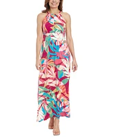 London Times Women's Printed Maxi Dress