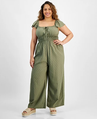 And Now This Trendy Plus Corset-Look Jumpsuit, Created for Macy's