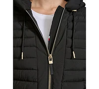 Tommy Hilfiger Women's Hooded Packable Puffer Coat