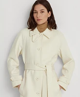 Lauren Ralph Women's Single-Breasted Belted Maxi Coat