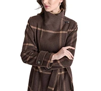 Dkny Women's Belted Wing-Collar Maxi Coat
