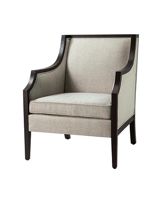Hulala Home Colloton Transitional Armchair with Beautiful Solid Wood Frame