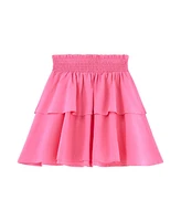 Guess Big Girls Smocked Poplin Skirt