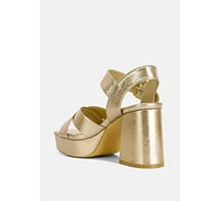 adore strappy block heel sandals