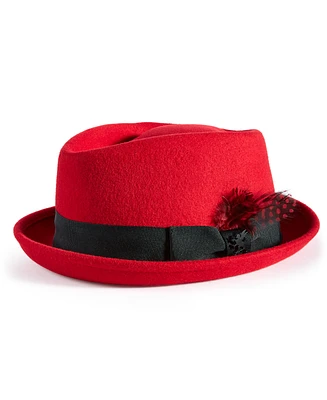 Stacy Adams Men's Wool Diamond Crown Fedora
