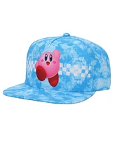 Kirby Boys Cloud Pattern Blue Youth Snapback Cap