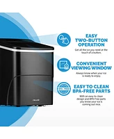 Newair 26 lbs. Countertop Bullet Ice Maker in Black