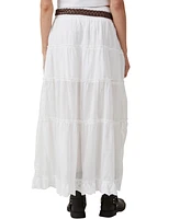 Cotton On Women's Mylee Ruffle Maxi Skirt