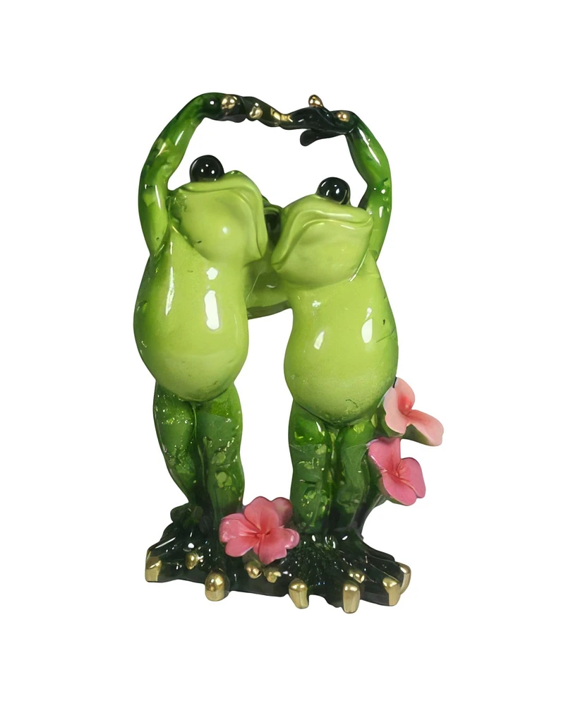 Fc Design 5.5"H Frog Couple with Love Posing Figurine Decoration Home Decor Perfect Gift for House Warming, Holidays and Birthdays