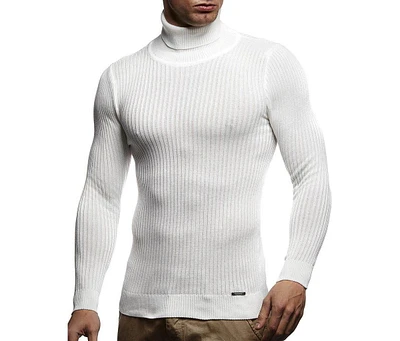 Leif Nelson Men's Turtleneck Sweater Slim Fit Polo Neck Longsleeve | Long Sleeve for Men