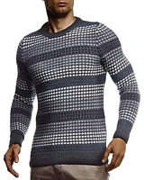 Leif Nelson Men's Stylish Sweater Longsleeve Pullover Sweatshirt Hoodie For Men Slim Fit