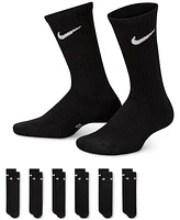 Nike Big Kids' Cushioned Crew Socks, 6 Pairs