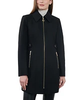 Michael Kors Petite Zip-Front Coat, Created for Macy's