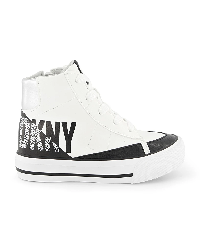 Dkny Little and Big Girls Hannah Leena High Top Sneaker