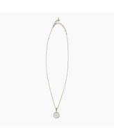 sanctuaire Round Opalite Pendant Necklace Gold