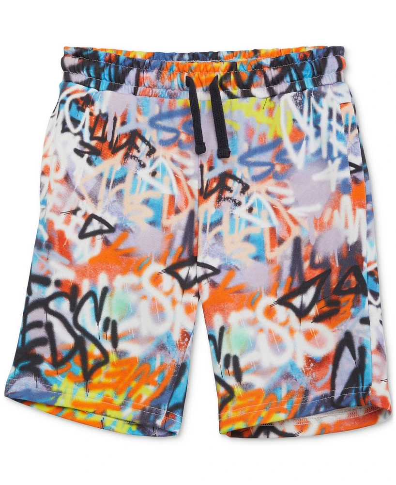 Guess Big Boys Printed Cotton Active Shorts